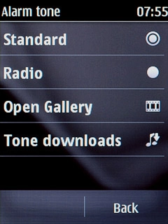 Press Standard, Radio or Open Gallery.