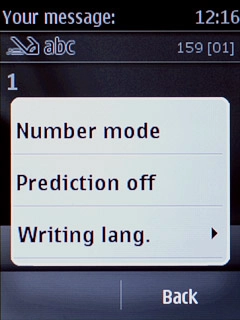 Press Number mode.Key in the required numbers.