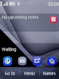 The Bluetooth icon shows that Bluetooth is turned on.Further information:Turn Bluetooth on or off