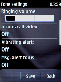 Press Msg. alert tone.