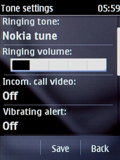 Press Vibrating alert.