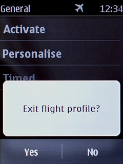 Press Yes to confirm.