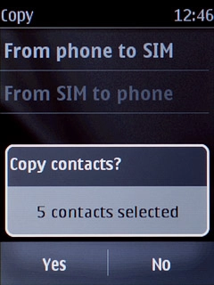 Press Yes to confirm.