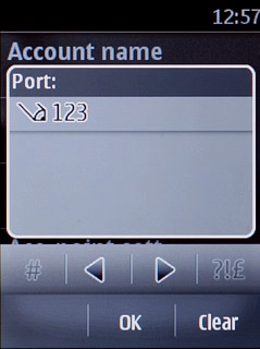 Key in 8080 and press OK.