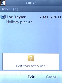 Press Exit to confirm.