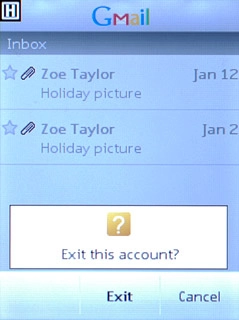 Press Exit to confirm.