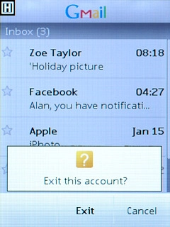 Press Exit to confirm.