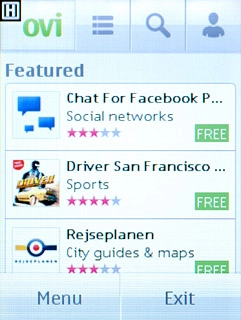 To search by category:Press the second tab at the top of the display.Go to the required category.