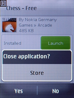 Press Yes to confirm.