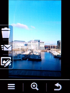 Press the return icon or Back the necessary number of times to return to the list of pictures or video clips.