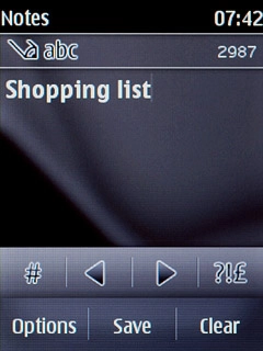 Write the text for the note and press Save.