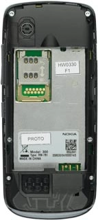 Slide the SIM holder upwards and lift it up.Place your SIM as illustrated next to the SIM holder.Place your SIM in the SIM holder.