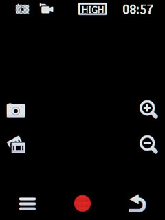 Press the record icon to start the video recorder.