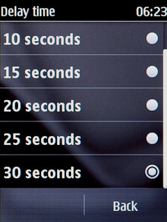 Press the required period.A request to turn on the selected divert type is sent to the network.