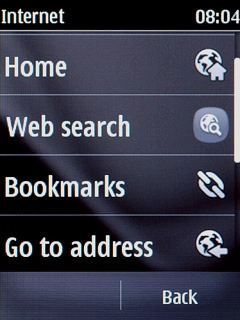 Press Go to address.