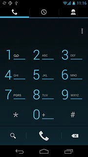 Press and hold 1 to call voicemail.