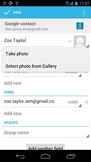 To take a new picture:Press Take photo.