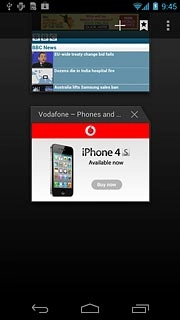 Press the bookmarks icon.
