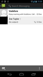 Press the required sender.