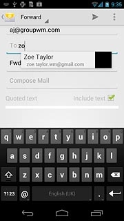 Press the required contact.