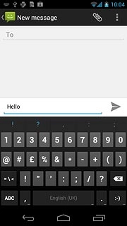 Press the required numbers or the required symbols.