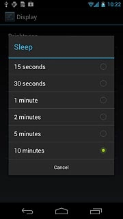 Press the required period.