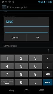 Key in 03 and press OK.