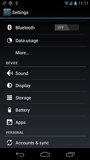 Press Accounts & sync.