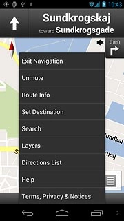 Press Exit Navigation.