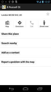 Press the favourite icon (a star) at the top of the display.