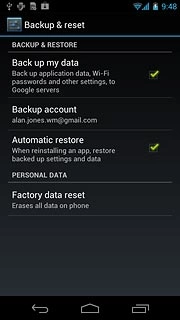 When the box next to the menu item is ticked (V), the function is turned on.