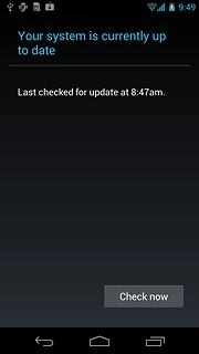 Press Check now.If a new software version is available, it's displayed.Follow the instructions on the display to update the software.