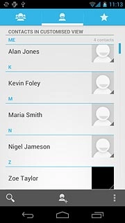 Press the settings icon.