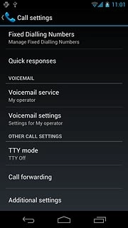 Press Call forwarding.