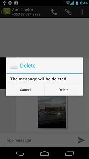 Press Delete to confirm.