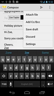 Press Attach file.Go to the required folder.