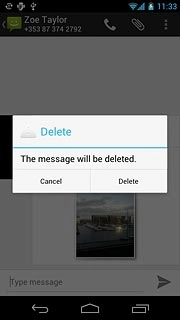 Press Delete to confirm.