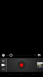 If the video recorder is turned on:Press the video recorder icon.
