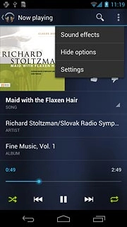 Press Sound effects.