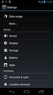 Press Location services.