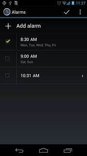 Press Add alarm.