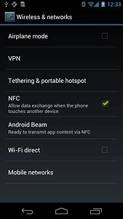 When the field next to the menu item is ticked (V), the function is turned on.