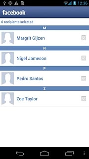 Press the required recipient.