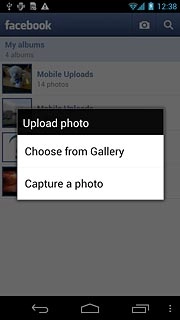 To upload a new picture:Press Capture a photo.
