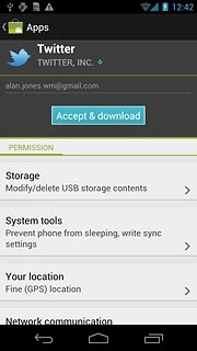 Press Accept & download.Wait while the application is downloaded and installed.