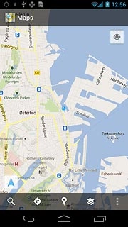 Press the search icon.Key in the required destination.Results matching what you key in are displayed.