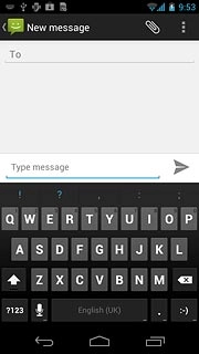 Press and hold the input icon until a pop-up menu is displayed.