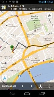 Press the settings icon.