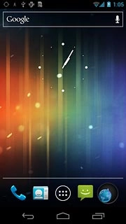 Press the menu icon.