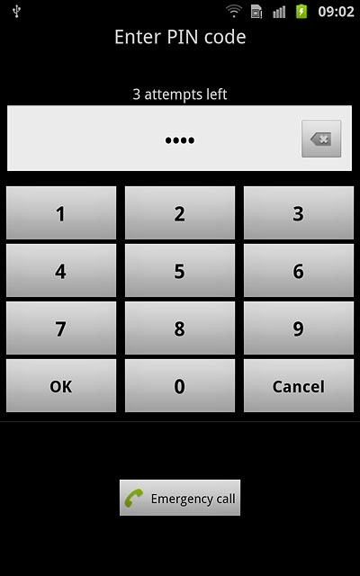 Key in your PIN and press OK.